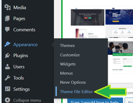 Theme File Editor WP Theme file Editor